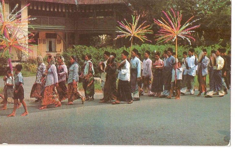 Postal 037487 : A Malay Wedding Procession Singapore