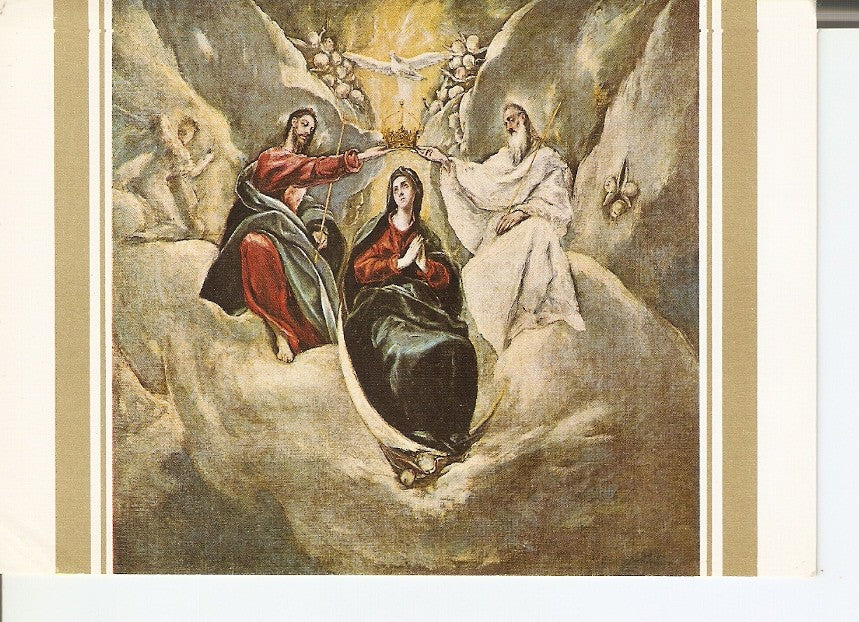 Postal 037501 : El Greco. La Coronacion de la Virgen
