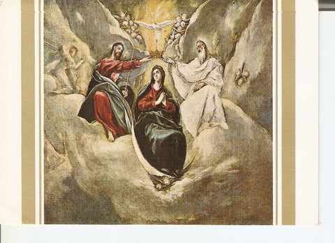 Postal 037501 : El Greco. La Coronacion de la Virgen