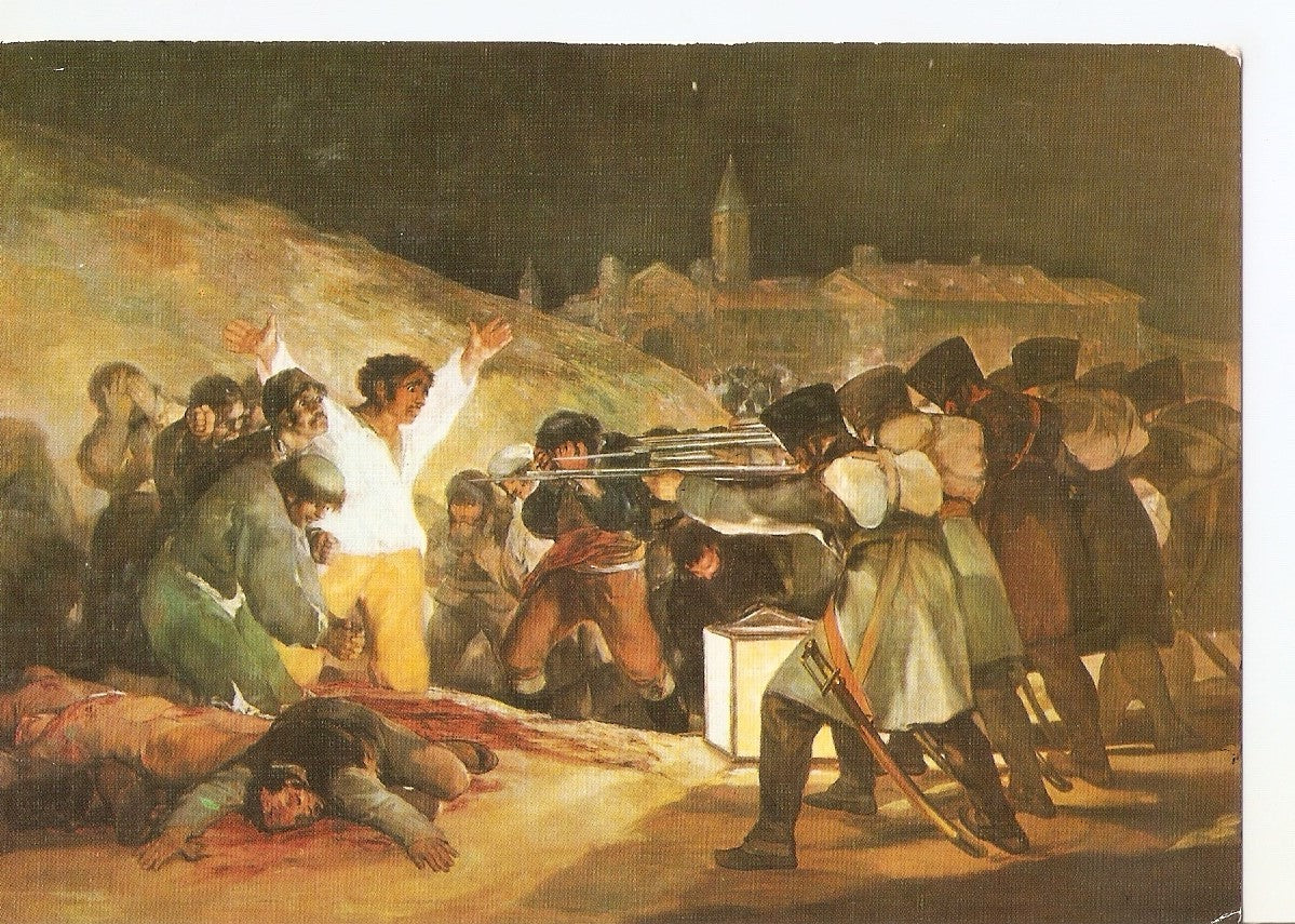 Postal 037505 : Lienzo Los Fusilamientos del 3 de Mayo de Francisco de Goya