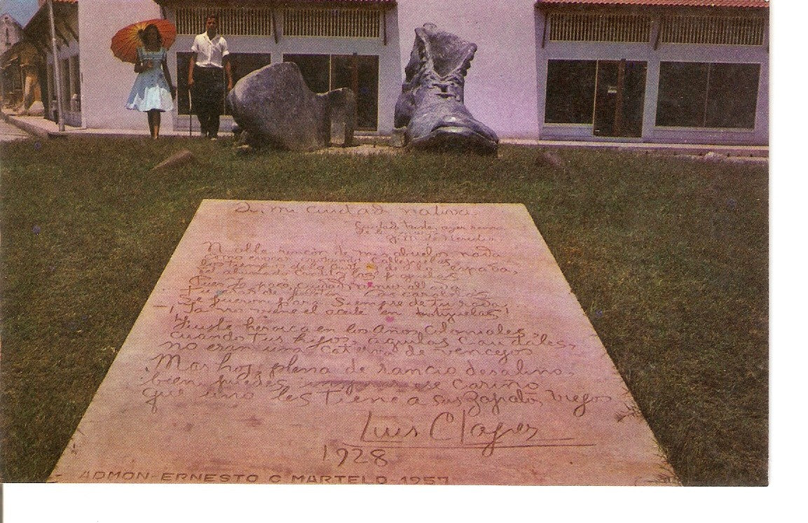 Postal 037519 : Cartagena Colombia. Monumento a los zapatos viejos
