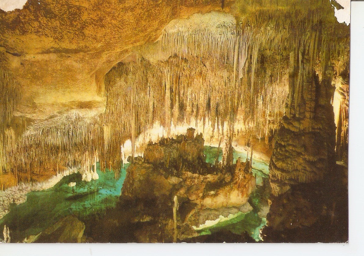 Postal 037548 : Cuevas del Drach. Porto Cristo - Mallorca. Castillo en ruinas