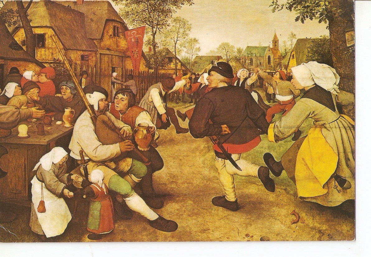 Postal 037560 : Wien Kunsthistorisches museum Pieter Bruegel d. A. The peasant dance