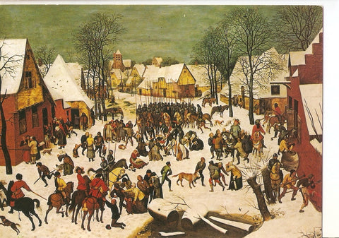 Postal 037568 : Kunsthistorisches museum Wien. Pieter Bruegel d.A. Le masacre des innocents