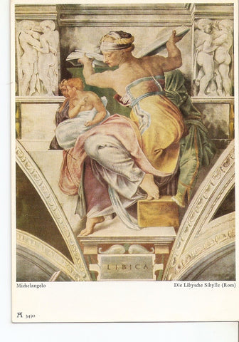 Postal 037578 : Michelangelo Buonarroti. Die Lybische Sibylle 
