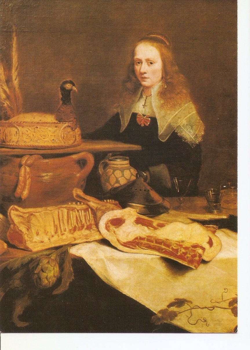 Postal 037601 : Carbonades Flamandes a la celta interieur de cuisine Ecole flamande XVII siecle