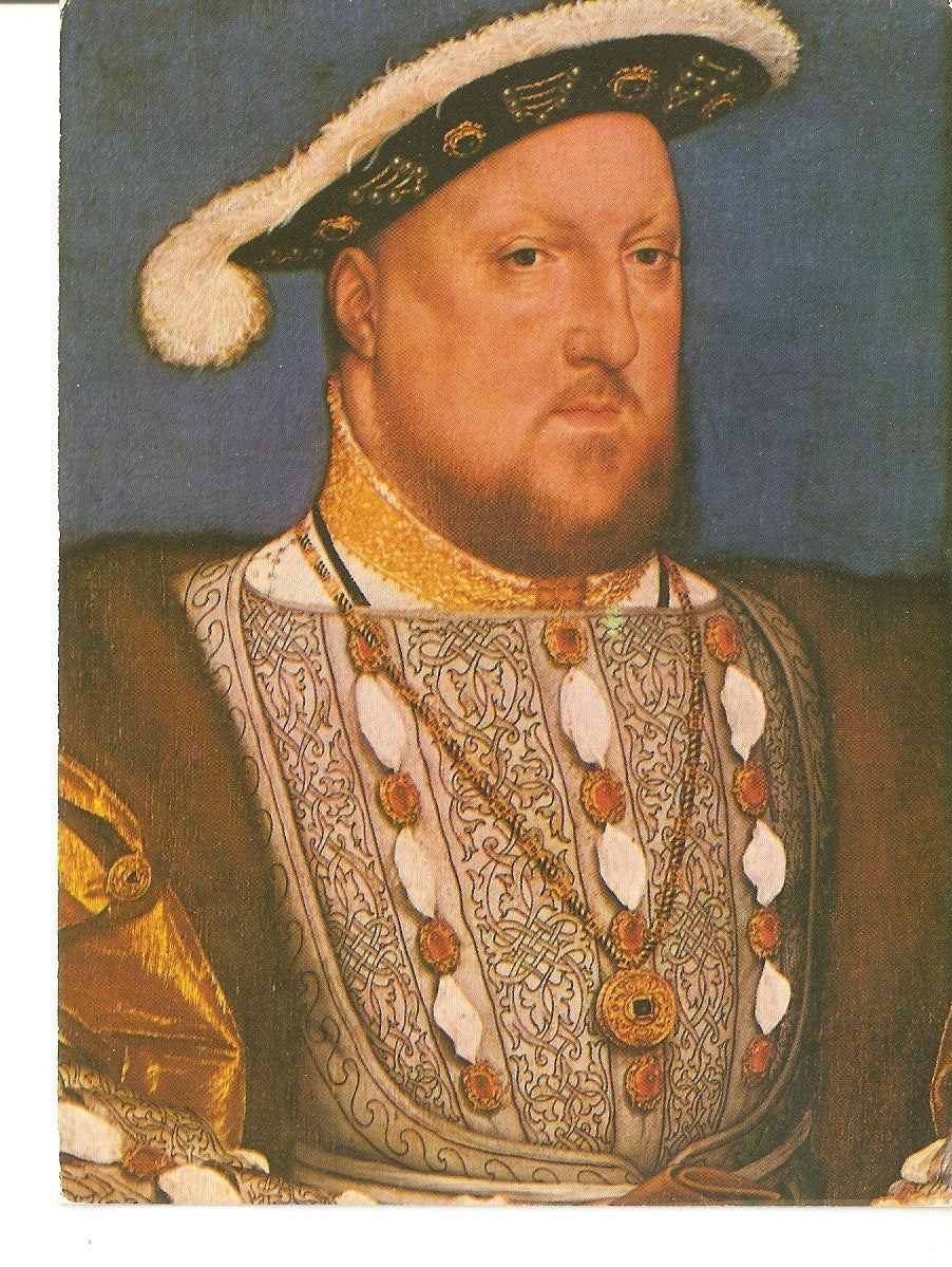 Postal 037609 : King Henry VIII (Detail). Hans Holbein the Younger
