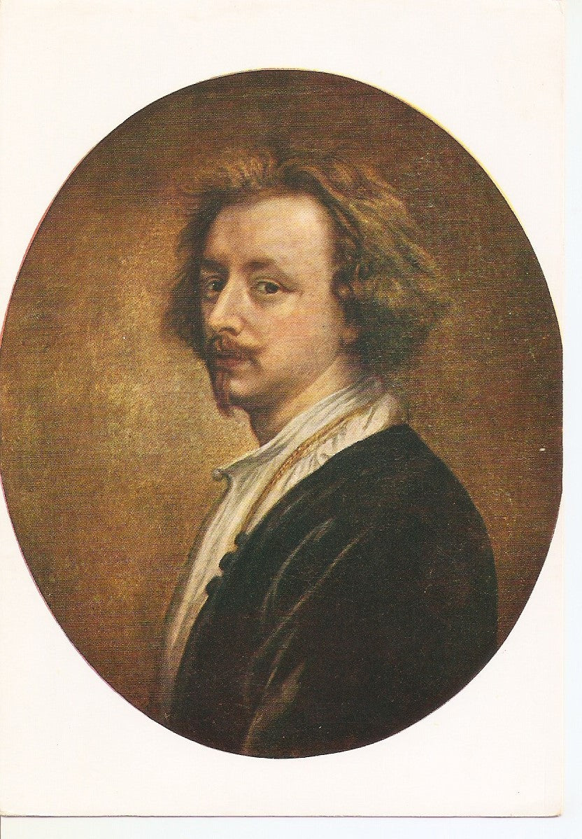 Postal 037610 : Antoon van Dijck. Zelfportret. Portrait du peintre (Parijs - Louvre)