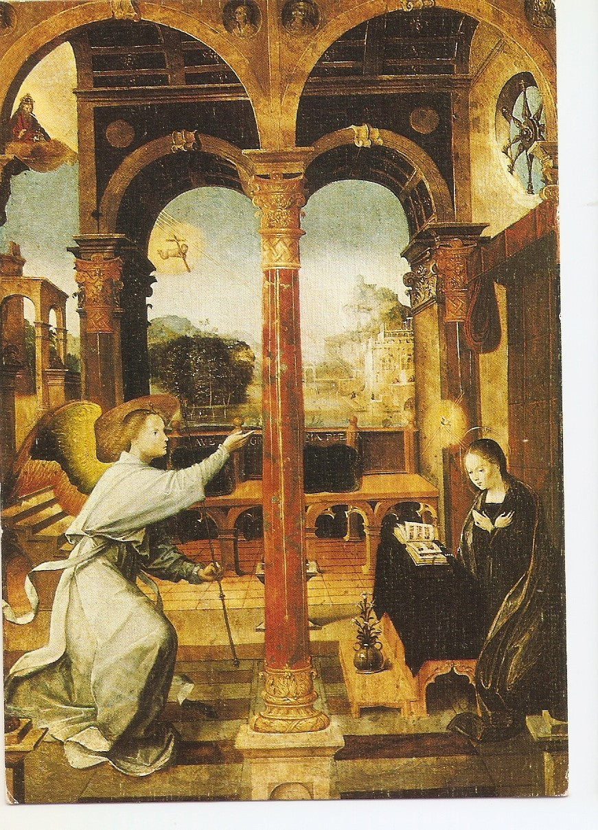 Postal 037616 : Sevilla. Museo de Bellas Artes. La Anunciacion (Alejo Fernandez)