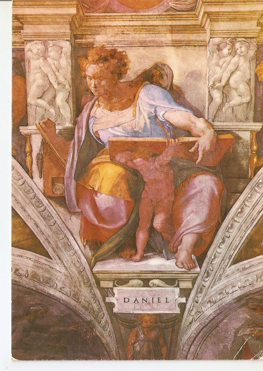 Postal 037621 : Citta del Vaticano. The Sistine Chapel - The Prophet Daniel
