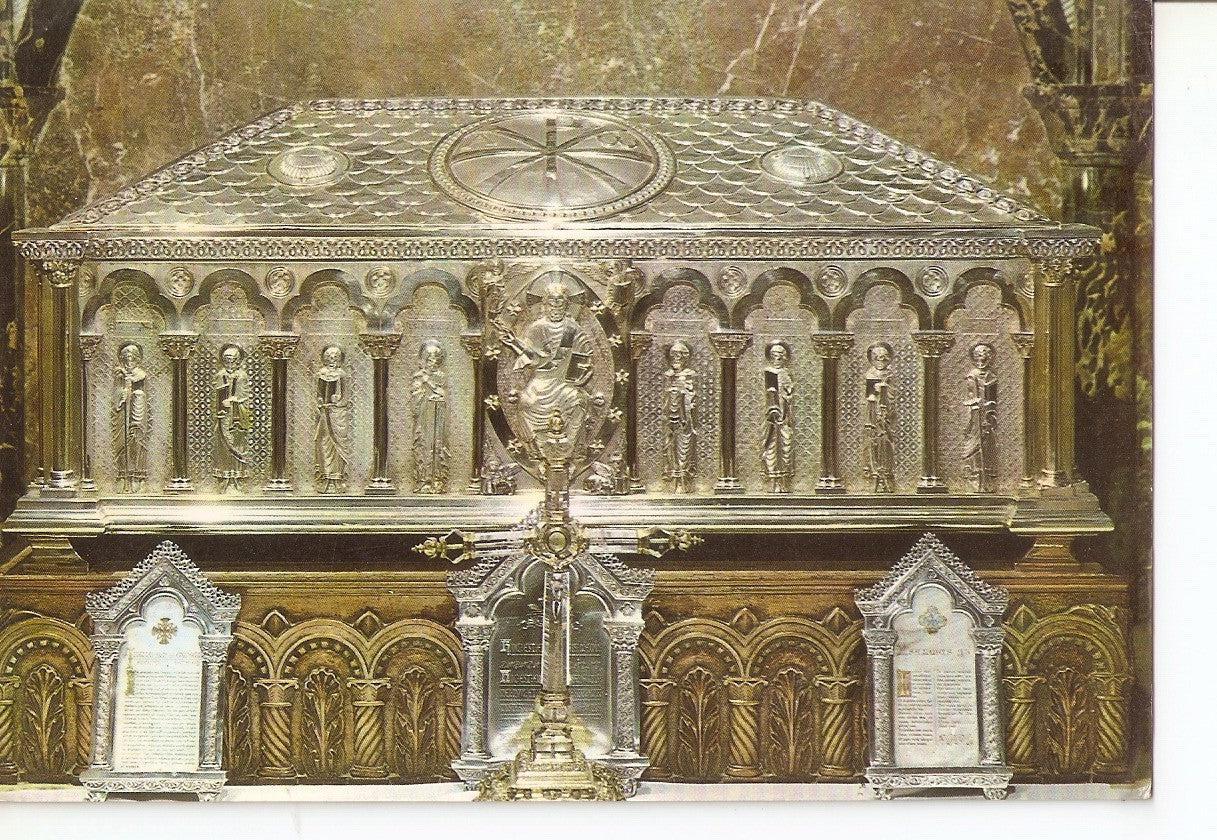 Postal 037623 : Santiago de Compostela. Catedral. Arca de Plata con la Reliquia del Apostol