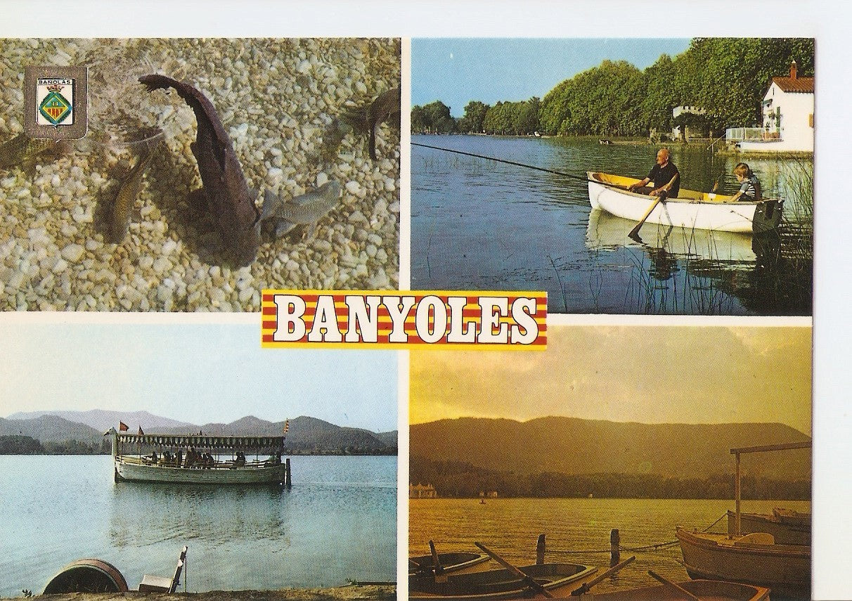 Postal 037628 : Banyoles (Girona). Barcas de lloguer