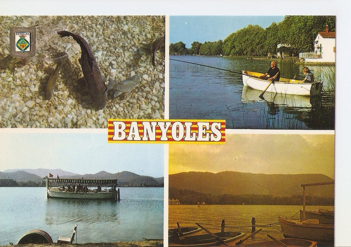 Postal 037628 : Banyoles (Girona). Barcas de lloguer