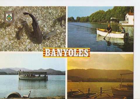 Postal 037628 : Banyoles (Girona). Barcas de lloguer