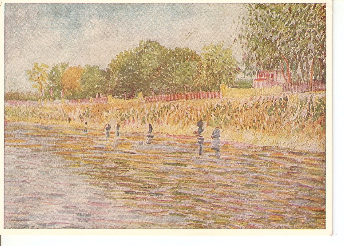 Postal 037633 : Oh the bank of the Seine Vincent van Gogh