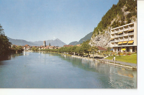 Postal 037641 : Interlaken - Unterseen mit Aare