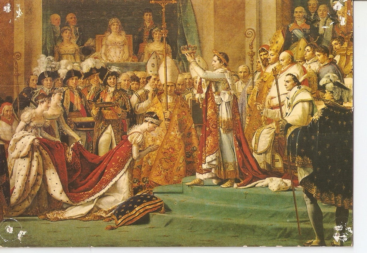 Postal 037647 : Le Sacre de Napoleon 1er Par le Pape Pie VII Musee du Louvre