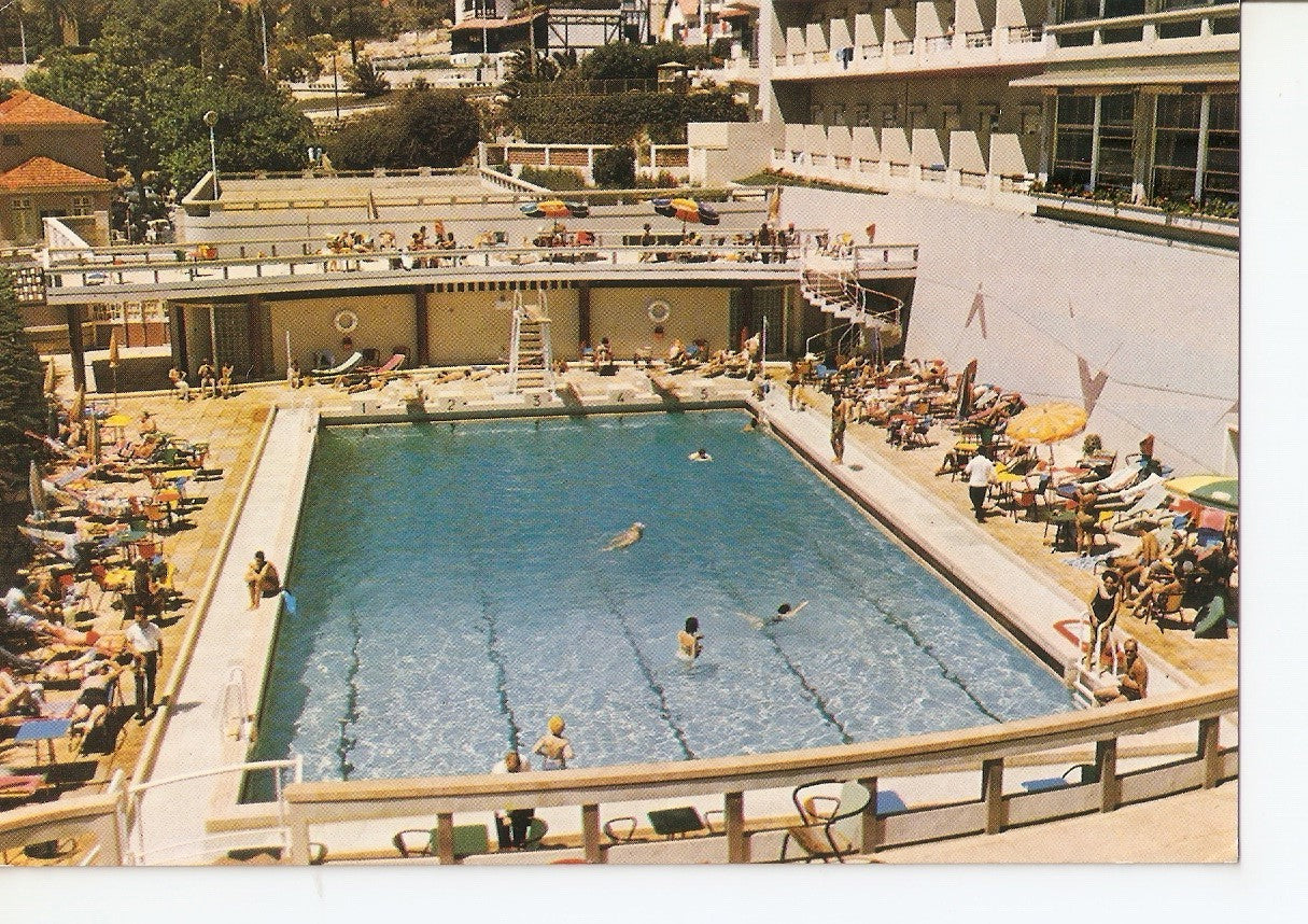 Postal 037665 : Estoril - Piscina do Hotel Atlantico