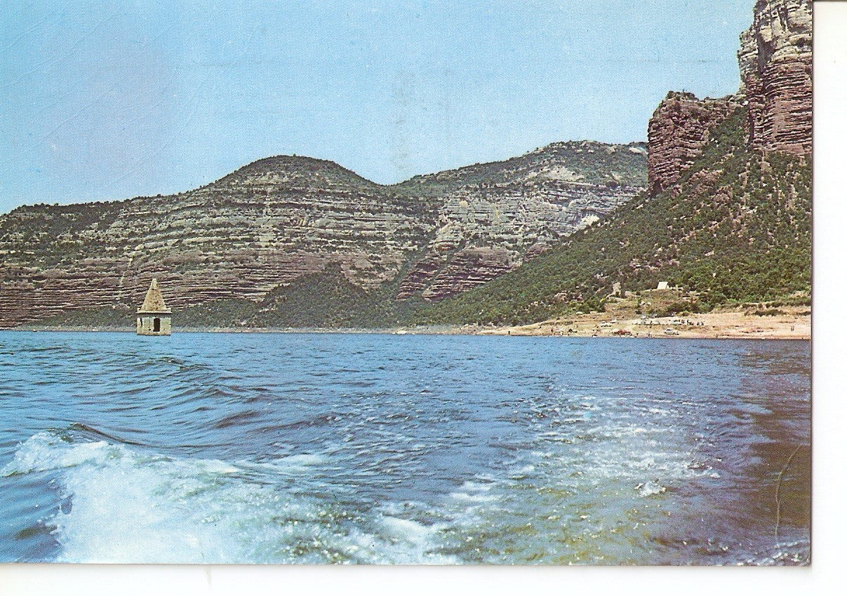 Postal 037737 : Pantano de Sau - Barcelona