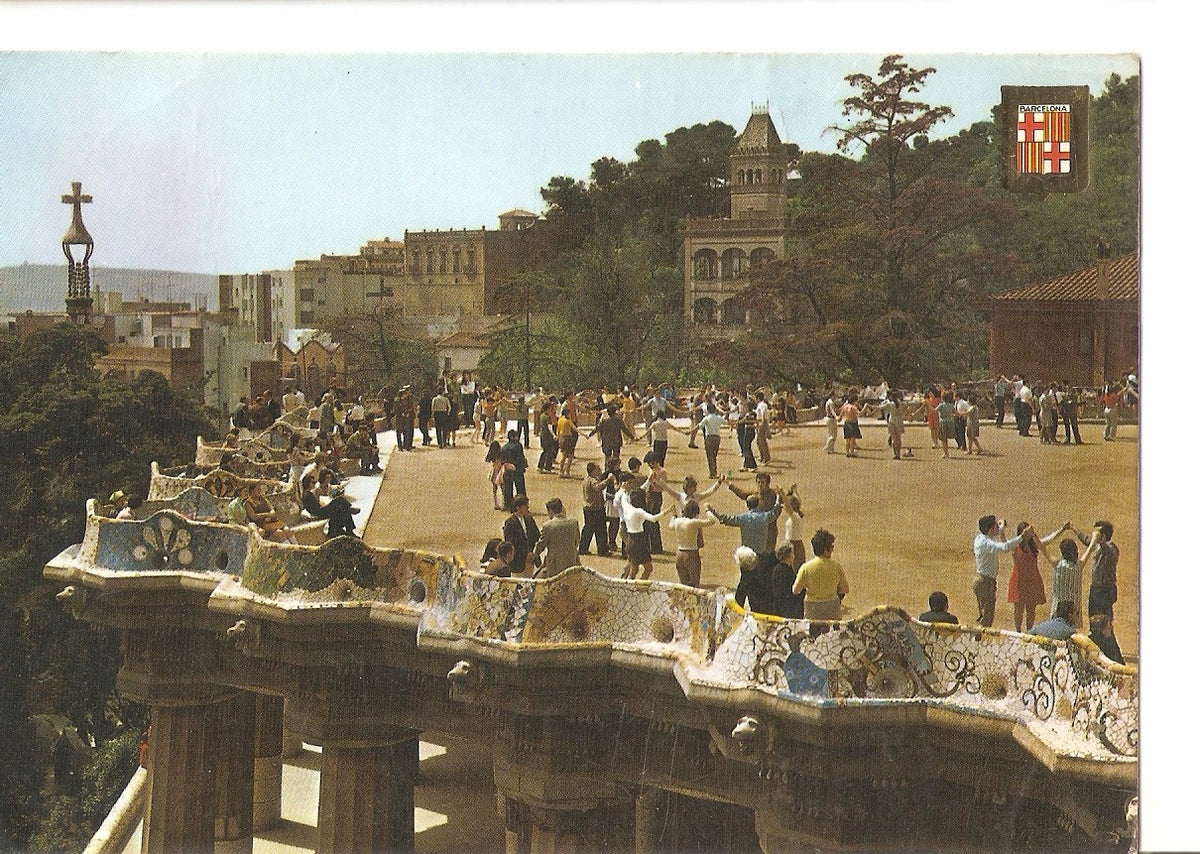 Postal 037796 : Barcelona. Parc Guell. Aplec de Sardanas