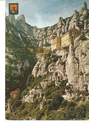 Postal 037798 : Montserrat. El Monasterio y Aereo del Llobregat