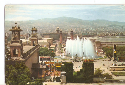 Postal 037814 : Barcelona. Parque de Montjuich. Feria de Muestras