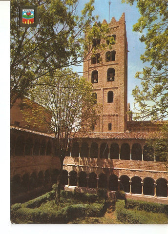 Postal 037836 : Ripoll. Claustre u campanar del Monastir de Santa Maria de Ripoll
