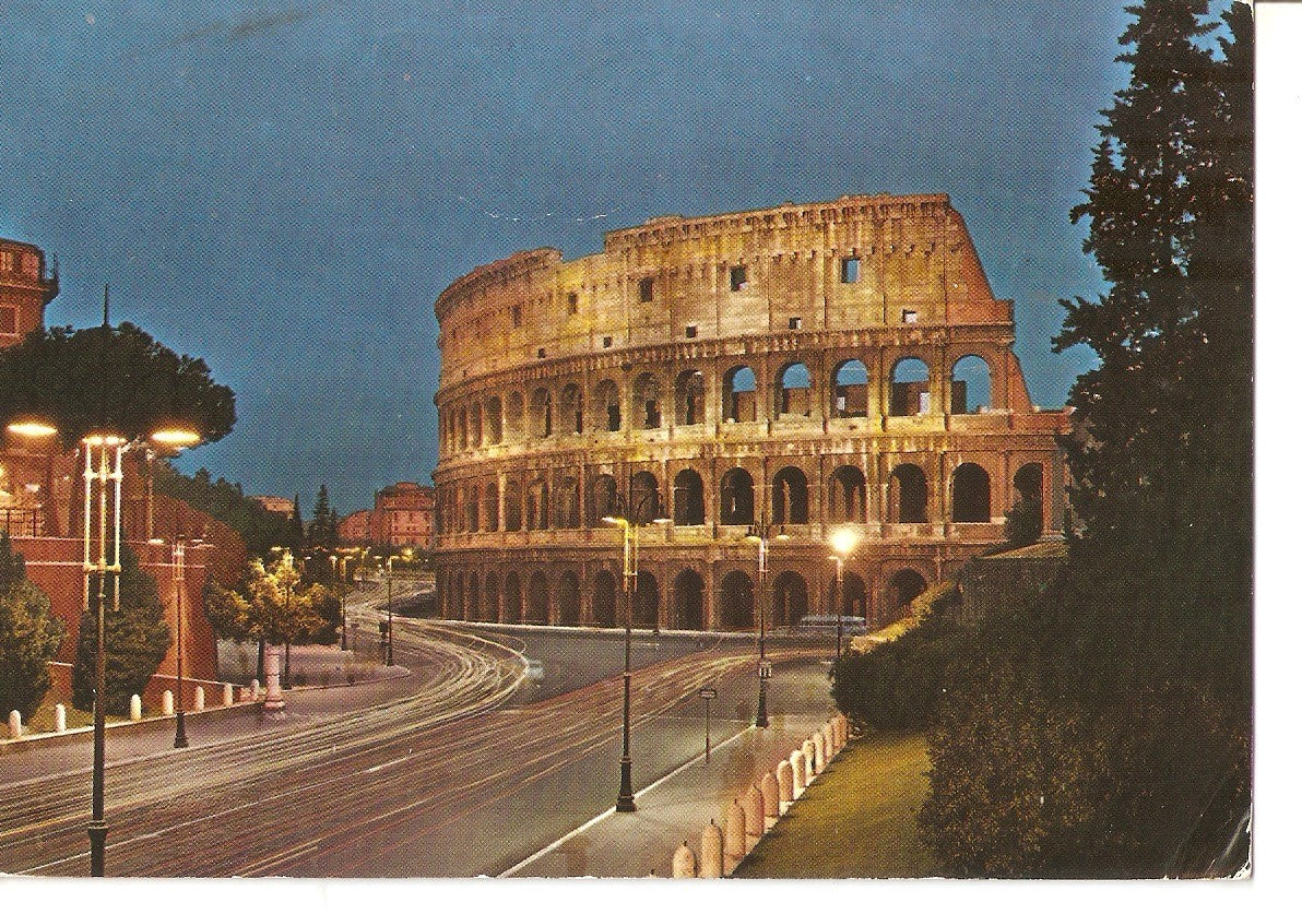 Postal 037847 : Roma di Notte. Il Colosseo