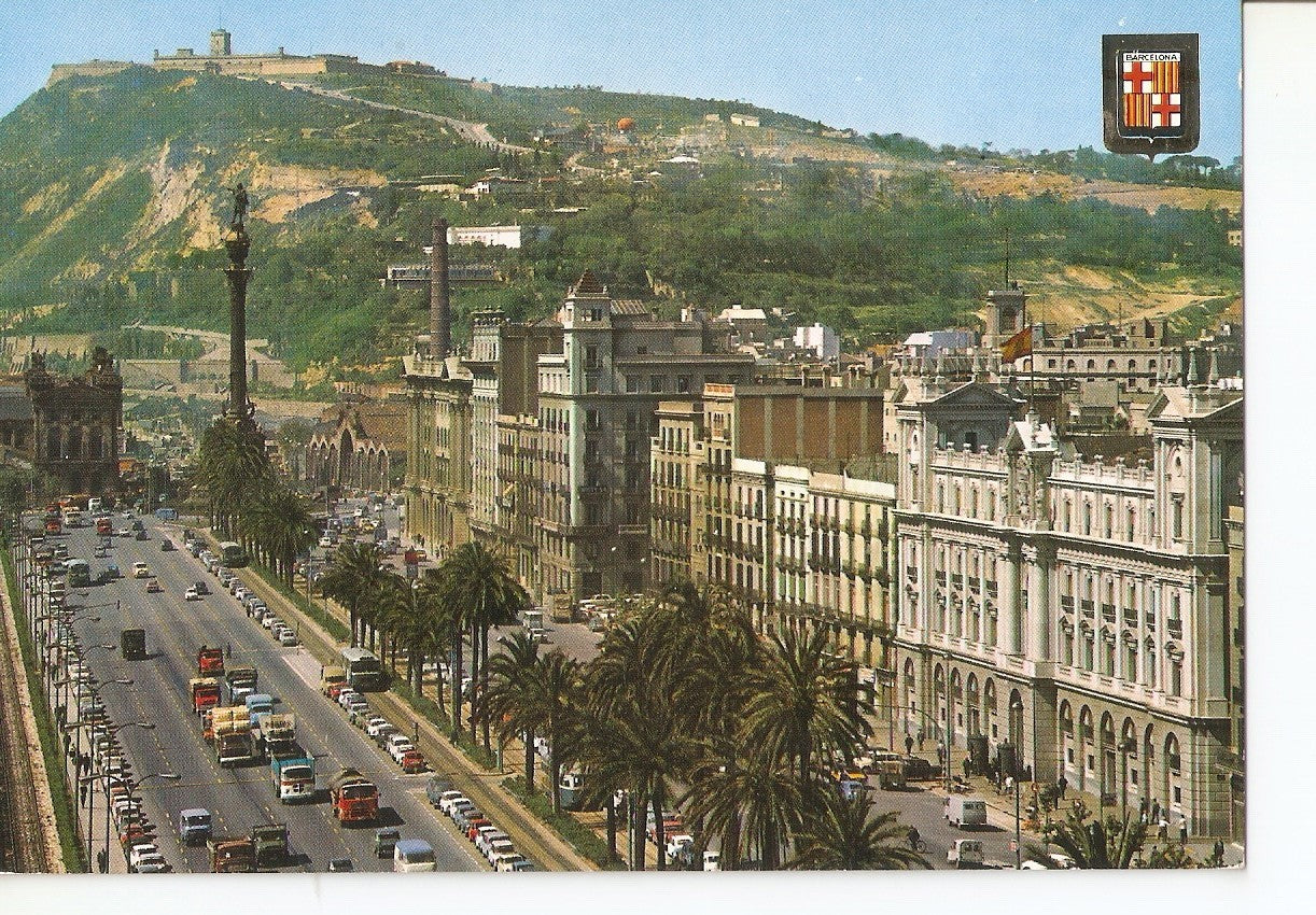 Postal 037886 : Barcelona. Paseo de Colon