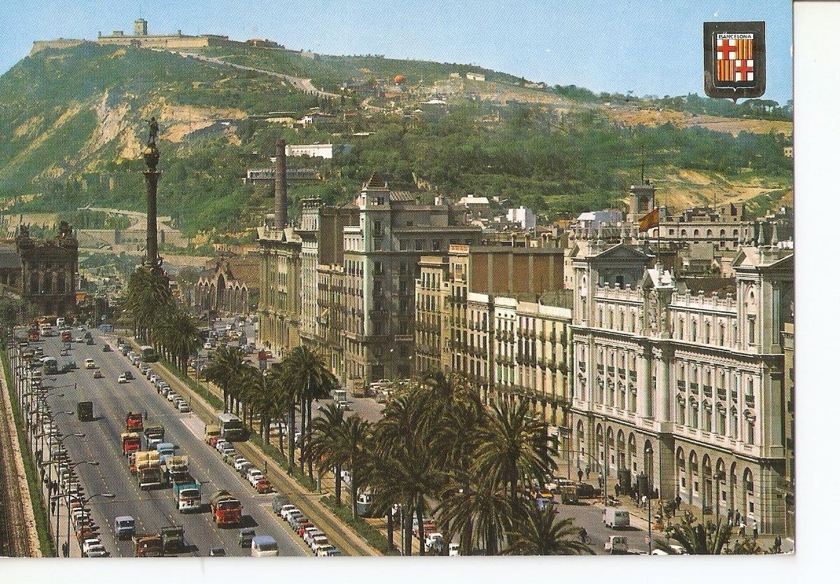 Postal 037886 : Barcelona. Paseo de Colon