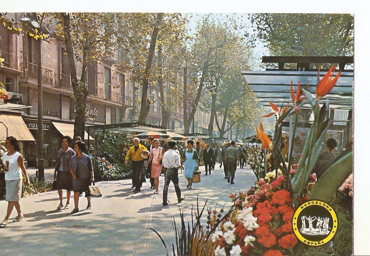 Postal 037897 : Barcelona. Rambla de las Flores