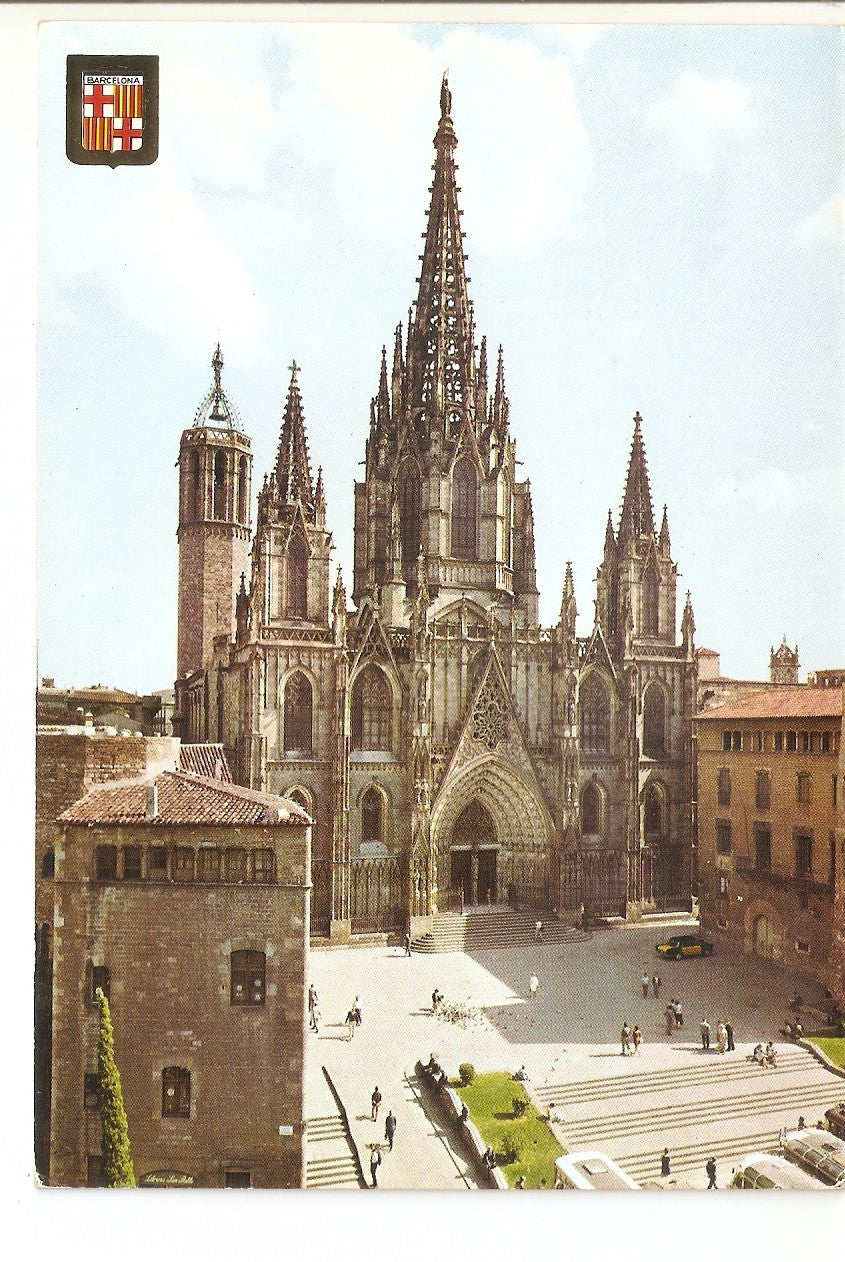 Postal 037913 : Barcelona. Catedral de noche