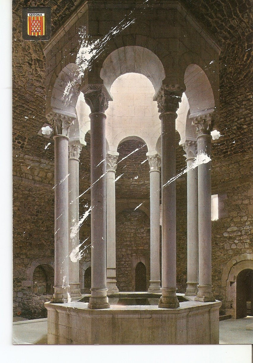 Postal 037954 : Gerona. Templete Baños Arabes