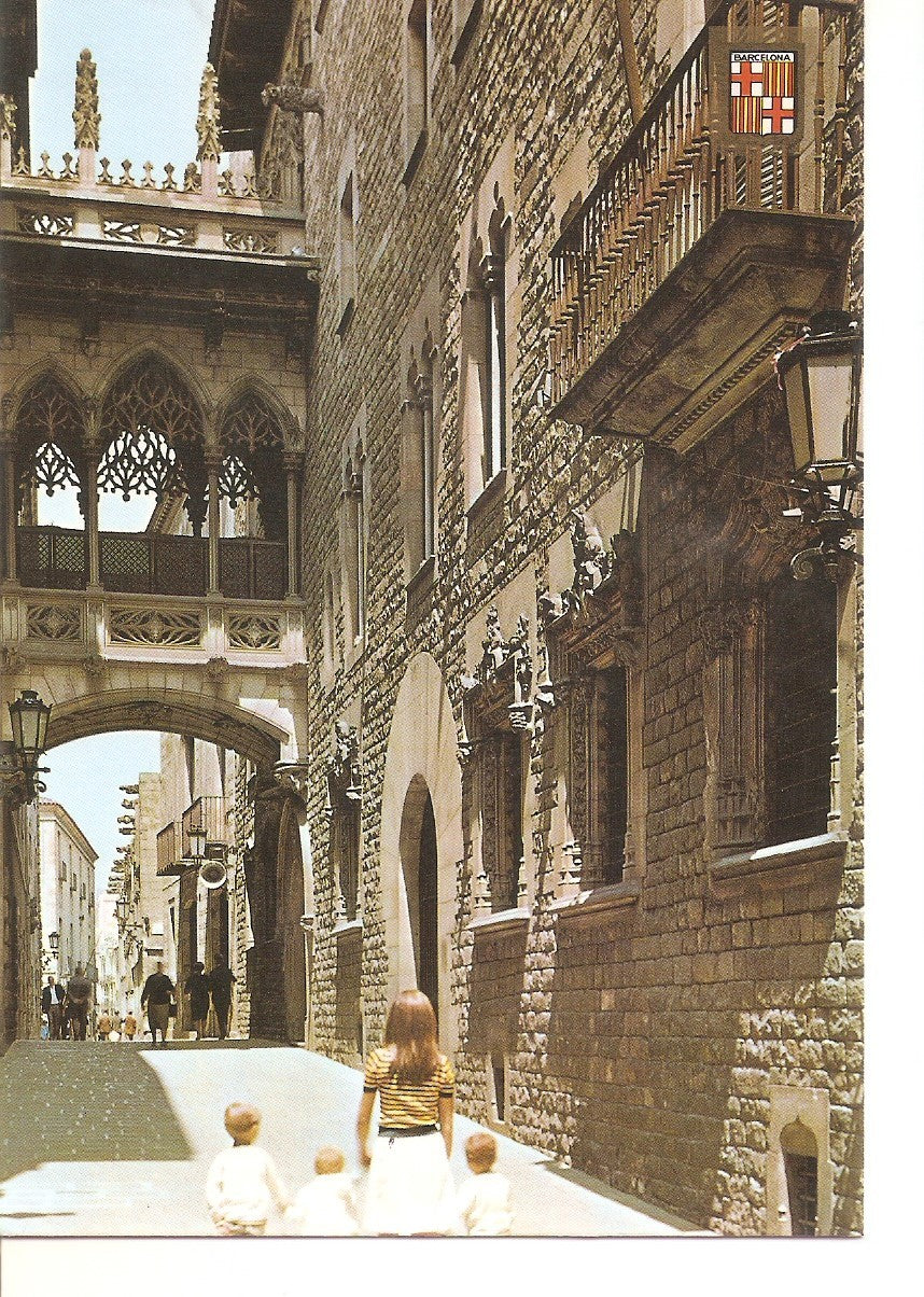 Postal 037974 : Barcelona. Barri Gotic. Carrer de Bisbe