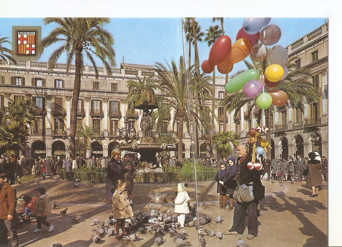 Postal 037977 : Barcelona. Plaza Real
