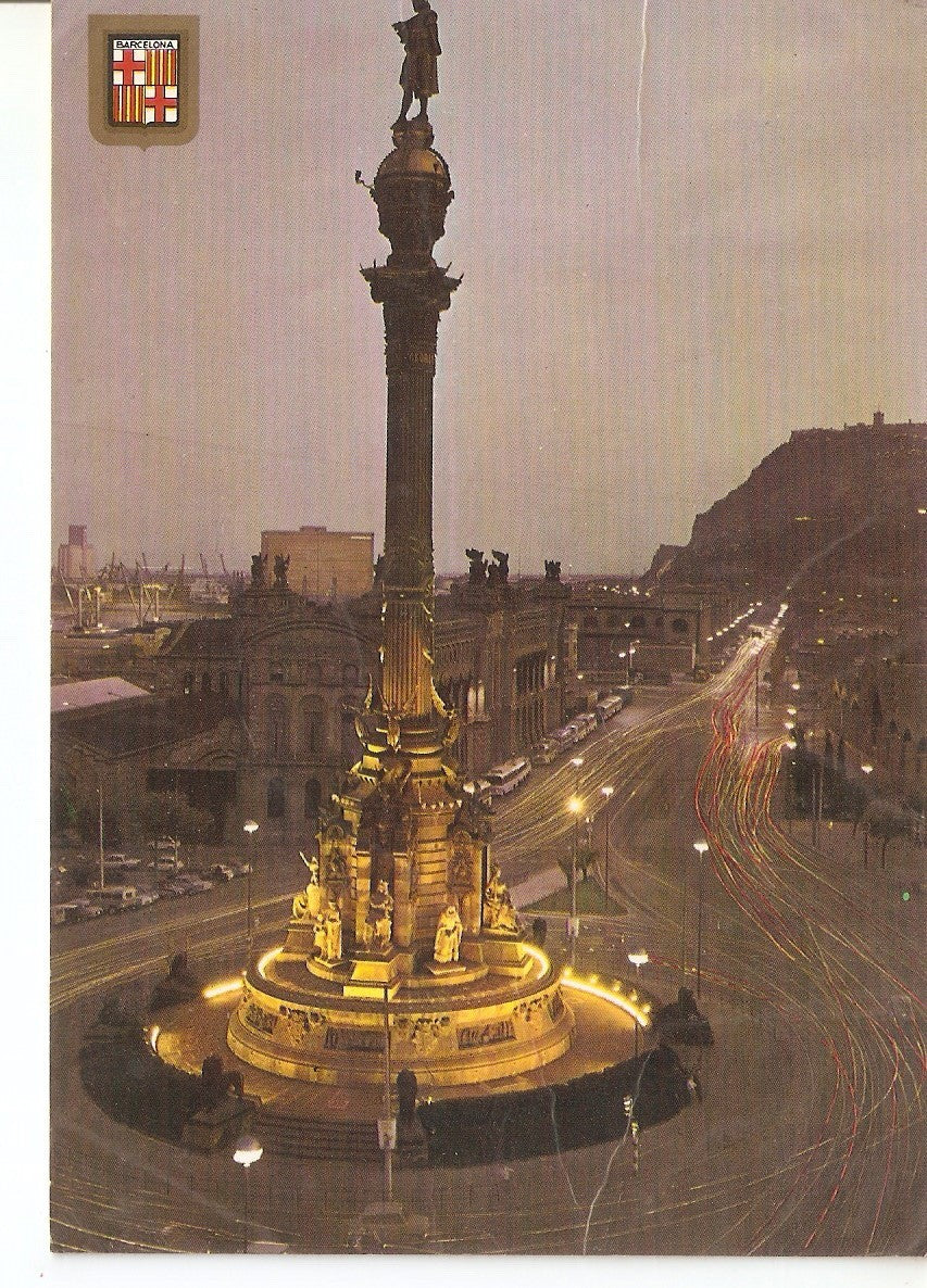 Postal 037979 : Barcelona. Monumento a Cristobal Colon 