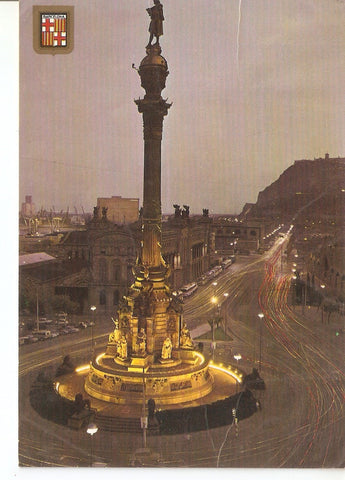 Postal 037979 : Barcelona. Monumento a Cristobal Colon 
