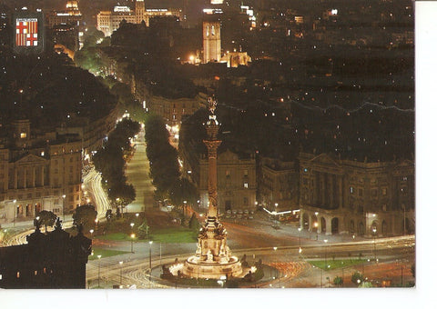 Postal 037981 : Barcelona. Monumento a Cristobal Colon