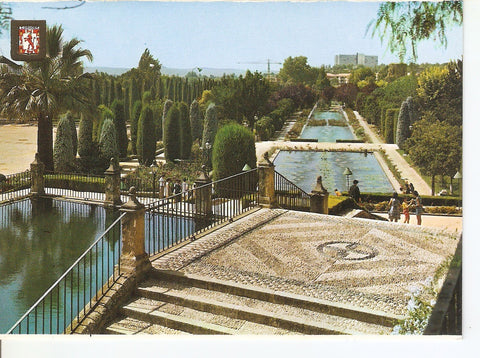 Postal 038009 : Cordoba. Alcazar de los Reyes Cristianos. Jardines y estanques del Alcazar