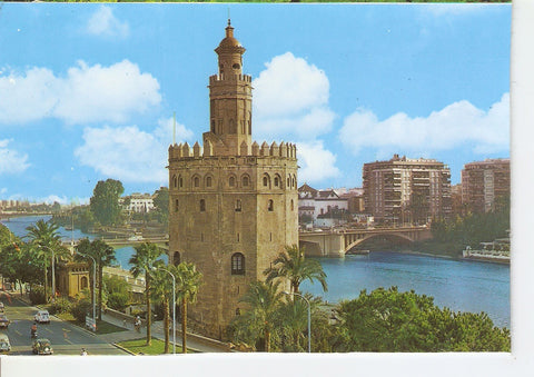 Postal 038035 : Sevilla. Torre del Oro y rio del Gaudalquivir