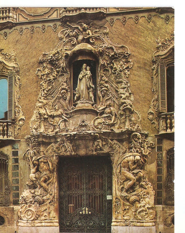 Postal 038054 : Fachada del Palacio del Mrues de  Dos Aguds