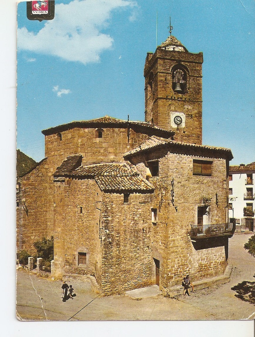 Postal 038056 : Pirineo Aragones (Huesca). Boltaña. Iglesia Parroquial