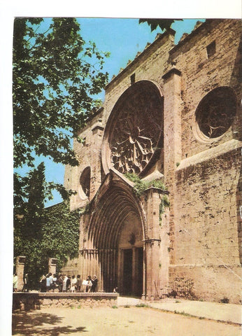 Postal 038079 : San Cugat del Valles. Fachada del Real Monasterio