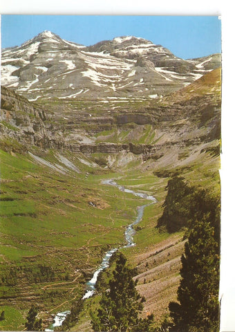 Postal 038087 : Ordesa. Parque nacional de Ordesa. Pirineo Aragones. Gradas y Circo de Soaso