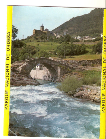 Postal 038091 : Torla - Pirineo Aragones. Puente romñanico sobre el rio Ara