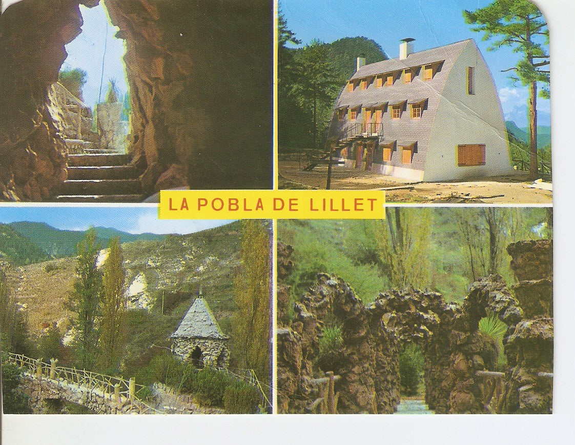 Postal 038113 : La Pobla de Lillet (Barcelona). Chalet Callaras. Detalls de la Font de la Magnesia