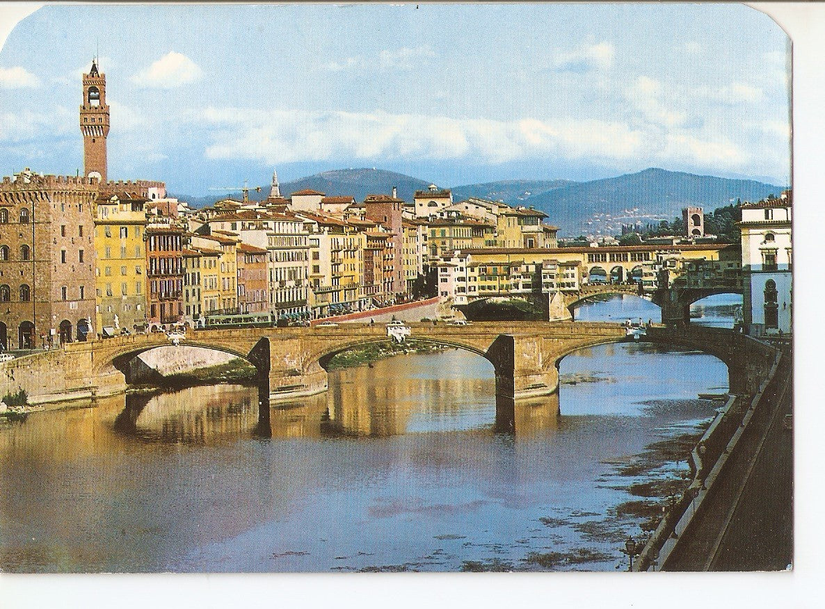Postal 038139 : Firenze. Ponte santa Trinita e Ponte Vecchio