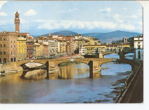 Postal 038139 : Firenze. Ponte santa Trinita e Ponte Vecchio