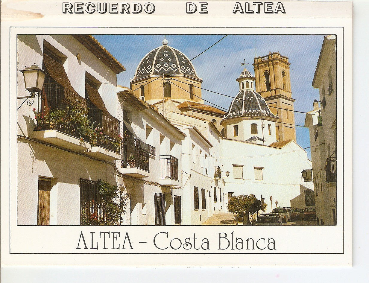 Postal 038173 : Altea (españa). Calle tipica