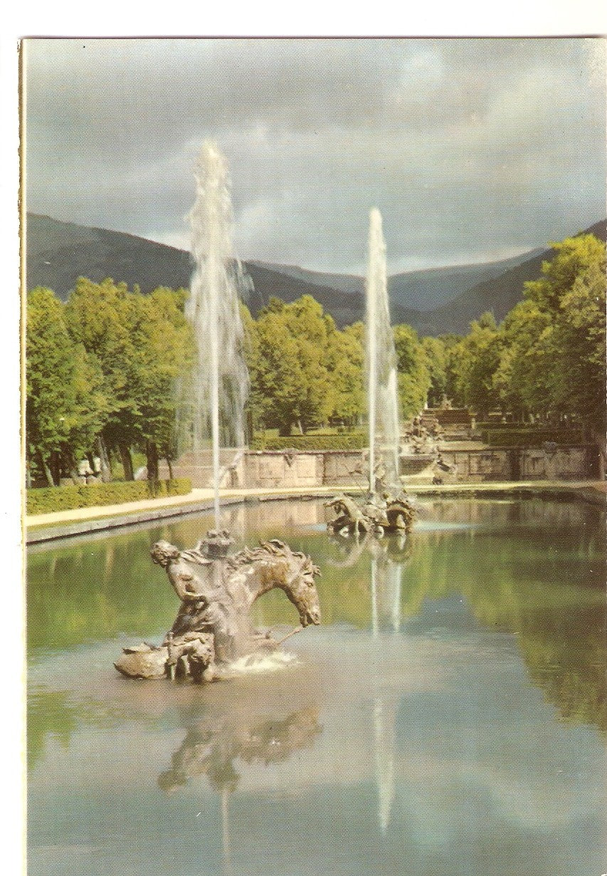Postal 038213 : La Granja de San Ildefonso (Segovia). Fuente La Carrera de Caballos